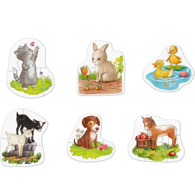 6 Premiers Puzzles Bebes Animaux 2 3 4 Pieces