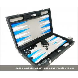 Backgammon Premium 55 int Bleu / Blanc