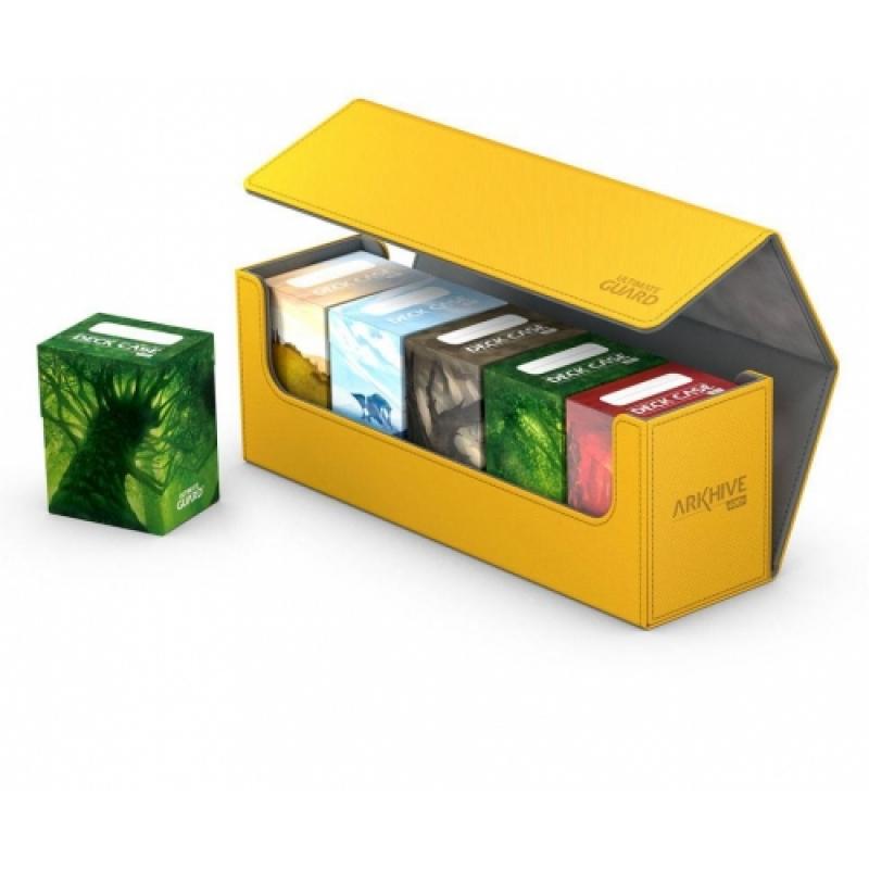 Boîte De Rangement Ultimate Guard - 80+ Cartes Standard XenoSkin Ambre