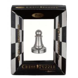 Casse-t&ecirc;te Huzzle Cast chess pawn Silver Level 1