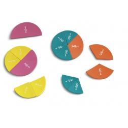 Cercles de mousse Rainbow Fraction&reg; de d&eacute;monstration magn&eacute;tique 