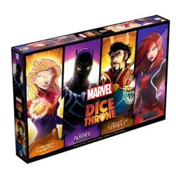 Dice Throne Marvel : Captain Marvel-Black Panther-Dr Strange-Black Widow
