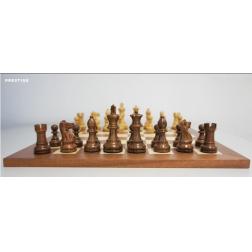 Echiquier Prestige : Pi&egrave;ces + Bo&icirc;te + Plateau Acajou