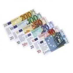 Jeu de billets en euros