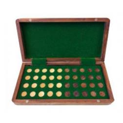 Jeu de dames fran&ccedil;aises magn&eacute;tiques 30cm en Acacia