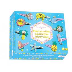 Mes barrettes &agrave; paillettes happy days