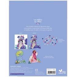 Mes princesses &agrave; d&eacute;corer en perles nacr&eacute;es - pochette avec accessoires