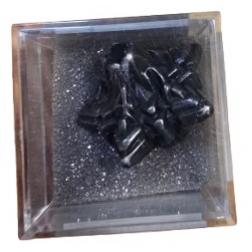 M&eacute;tal Dice D10 City Light Sombre Fer