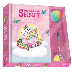 Mon carnet secret b&eacute;b&eacute;s licornes - coffret
