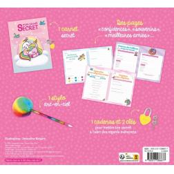 Mon carnet secret b&eacute;b&eacute;s licornes - coffret
