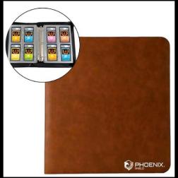 PHOENIX SHIELD - Classeur Cartes Grad&eacute;es PCA (32 cards) MARRON 69240