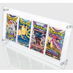 Pr&eacute;sentoire acrylique pour 4 boosters