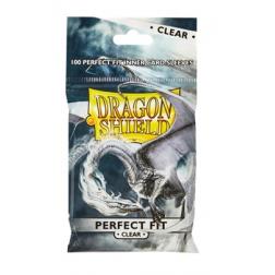 Protège-Cartes : 100 Dragon Shield Perfect Fit : Clear/Clear