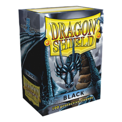 Protège-cartes Dragon Shield BRILLANT Standard : Black (100 ct. In box)