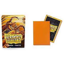 Protège-cartes Dragon Shield MATTE : Small Orange (60)