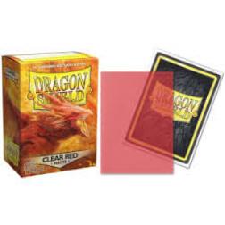 Protège-cartes Dragon Shield Matte : Standard Clear Red