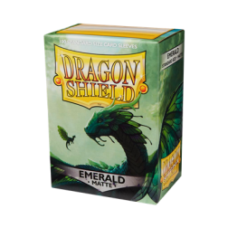 Protège-cartes Dragon Shield MATTE : STANDARD Emerald (100 ct. In box)