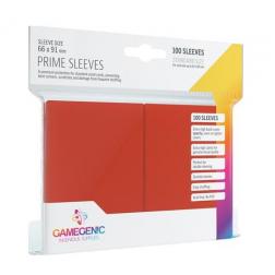 Protège-cartes Gamegenic : 100 Sleeves Prime Rouge