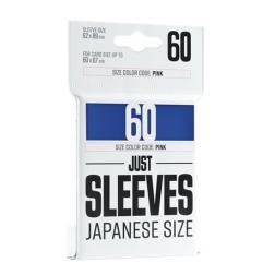 Protège-Cartes GameGenic: 60 Just Sleeves - Japanese Size Blue