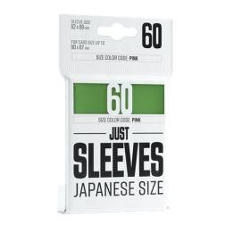 Protège-Cartes GameGenic: 60 Just Sleeves - Japanese Size Green