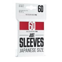 Protège-Cartes GameGenic: 60 Just Sleeves - Japanese Size Red