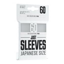 Protège-Cartes GameGenic: 60 Just Sleeves - Japanese Size White