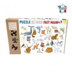 Puzzle bois -  L'alphabet des animaux