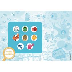 Puzzle cherche et trouve des tout-petits - Les couleurs