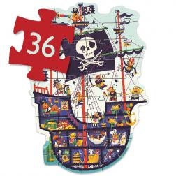 Puzzle géant Le bateau des pirates 36 pièces