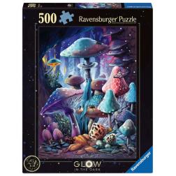 Puzzle Glow Champignons 500 pièces 