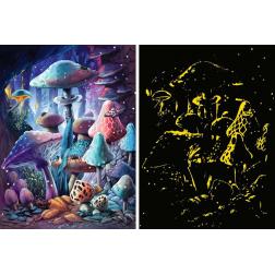 Puzzle Glow Champignons 500 pièces 