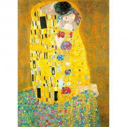 Puzzle Klimt Le baiser 1000 pi&egrave;ces metallique 