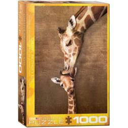 Puzzle le câlin de la girafe 1000 pièces