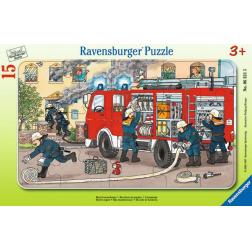 Puzzle Ma voiture de pompier 15 pièces