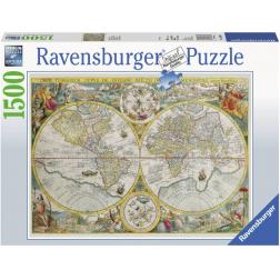 Puzzle Mappemonde 1594 1500 pièces
