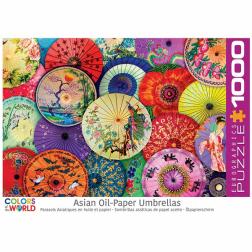 Puzzle Ombrelles asiatiques 1000 pi&egrave;ces 