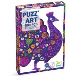 Puzzle - PUZZ'ART Peacock - 500 pièces