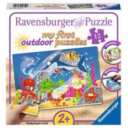 PZ Plastique 12p - My first outdoor puzzle - Amusant monde sous-marin