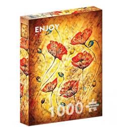 Red Poppies Painting 1000 pi&egrave;ces