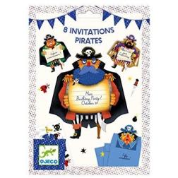 Set invitations Pirates
