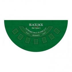 Tapis Black Jack Coeur de Pique Excellence Vert 120 x 60