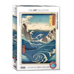 Utagawa Hiroshige - Naruto Whirlpool 1000 pi&egrave;ces
